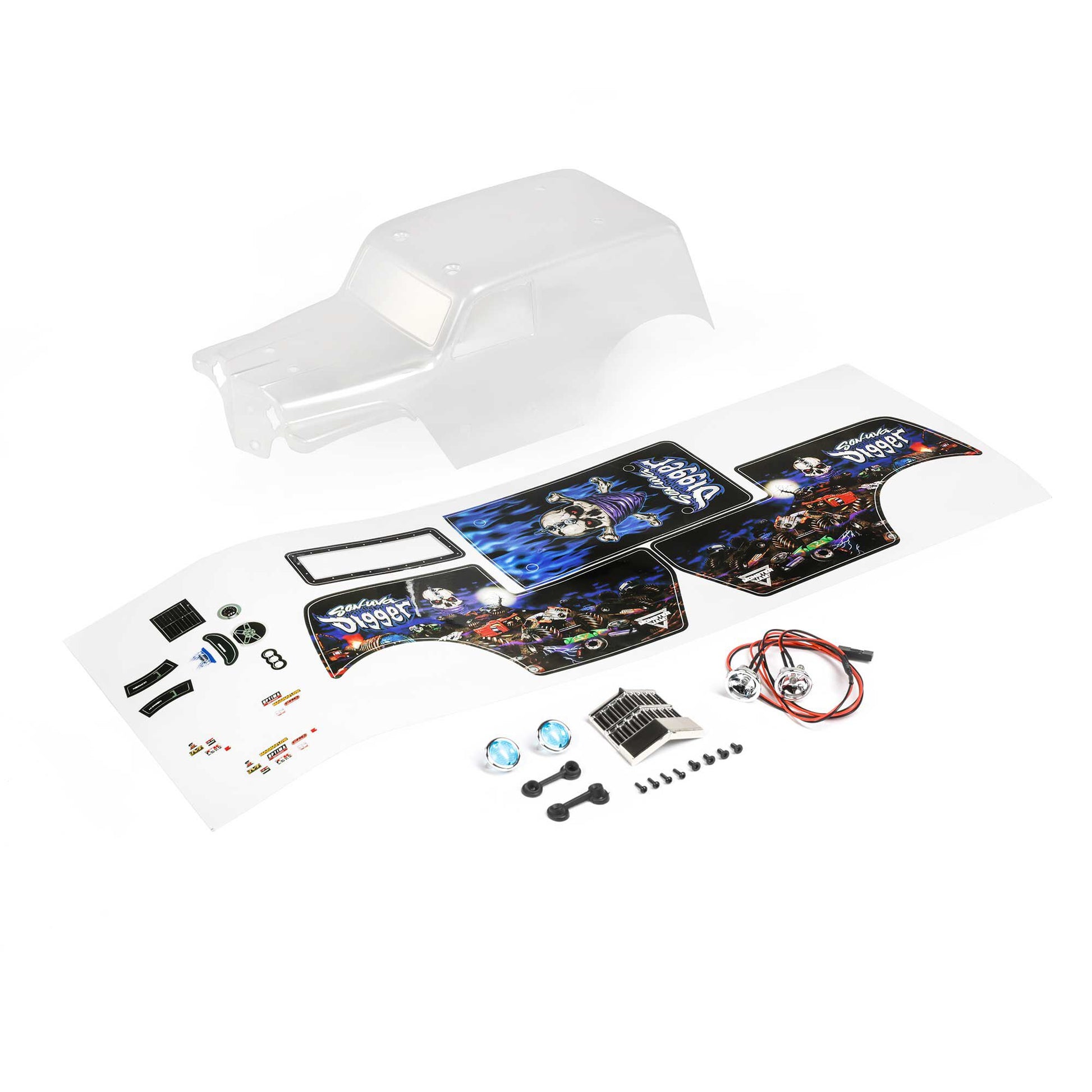 Losi LOS210047 Mini LMT Clear Son Uva Digger Body Set
