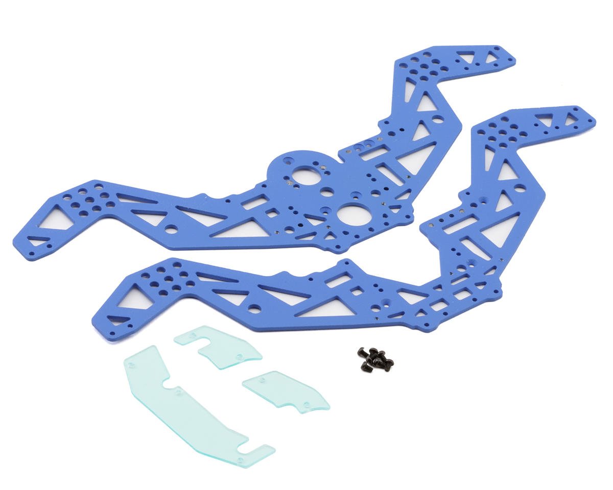 Losi LOS211053 Blue Mini LMT Chassis Plate (Set of 2)