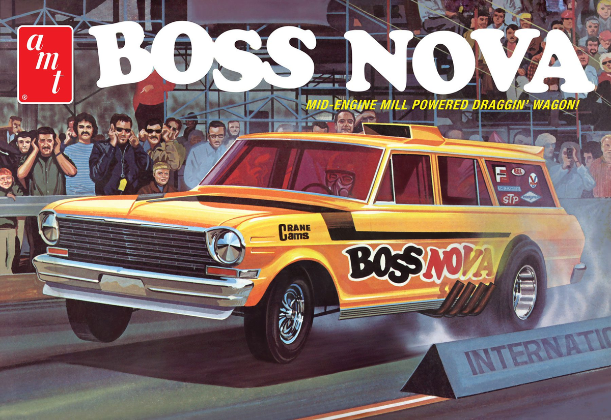 AMT 1441 1:25 Boss Nova Funny Car Plastic Model Kit