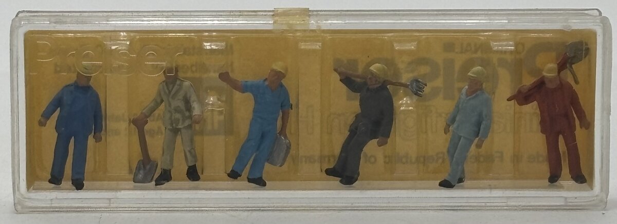 Preiser 4033 HO Construction Work Figures (Set of 6)