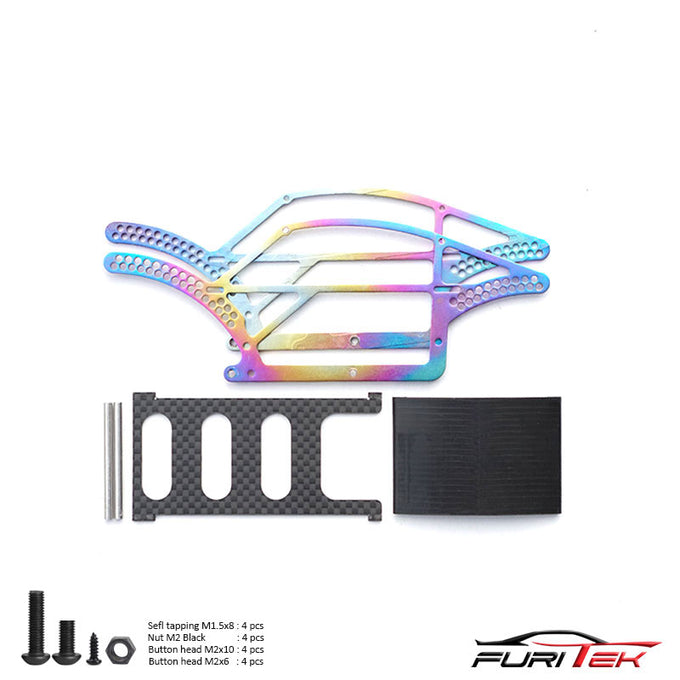 Furitek 2280 Traxxas TRX-4M Rainbow Bettle Titanium Comp Chassis