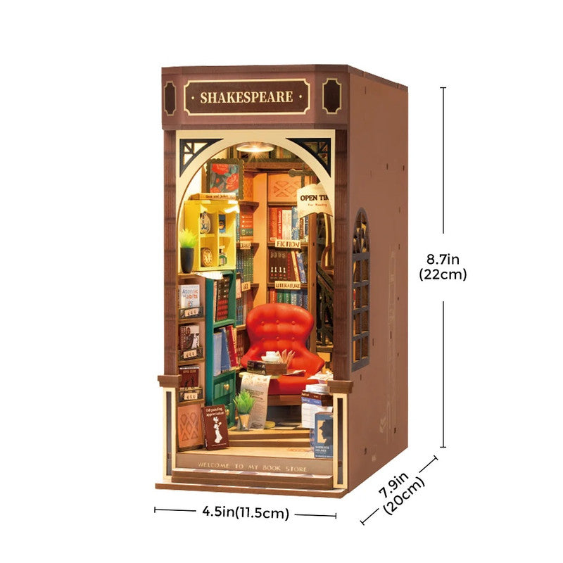 Robotime TGB07 Rolife Bookstore DIY Book Nook Shelf Insert Kit