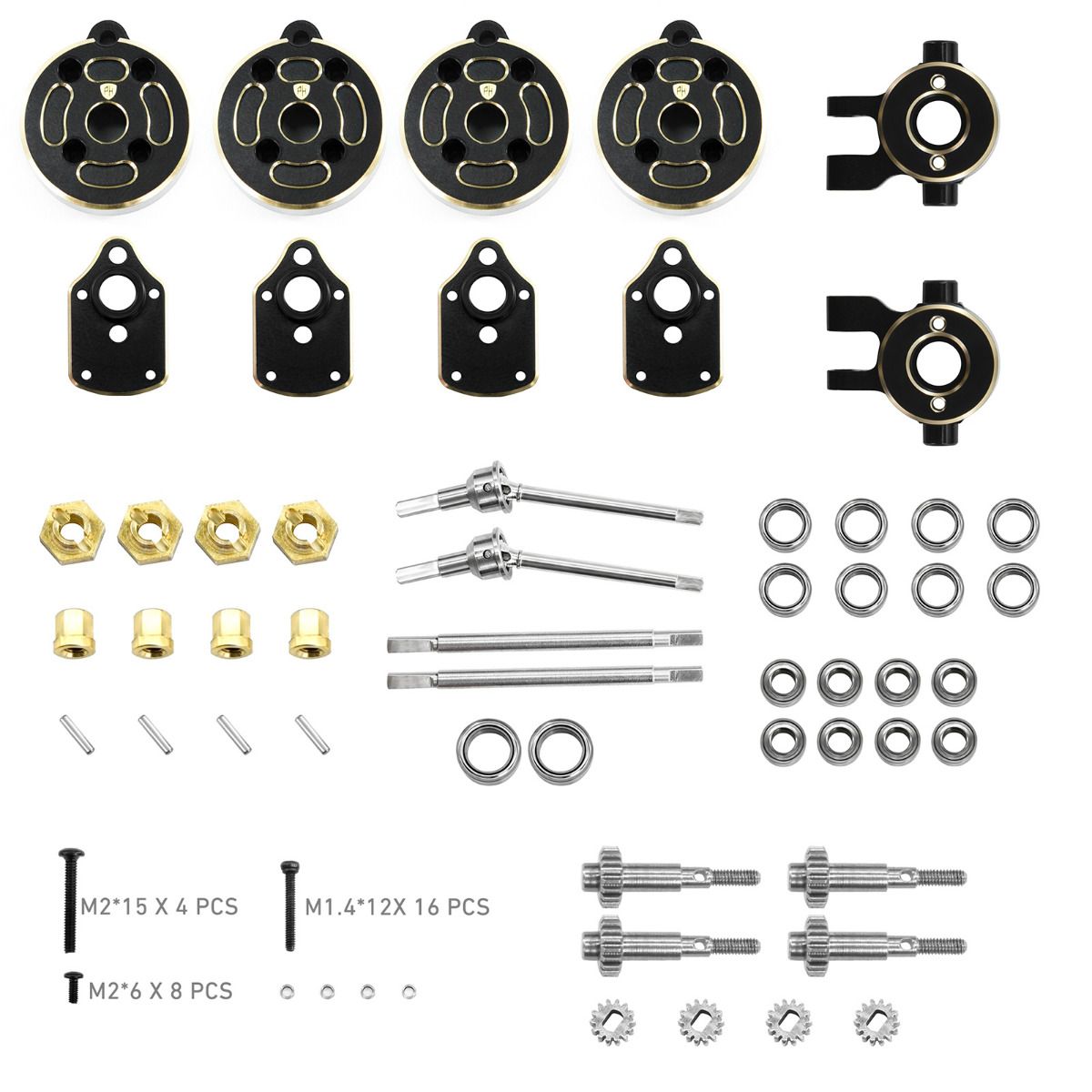 Power Hobby 5731 Traxxas TRX-4M Brass Front/Rear Portals