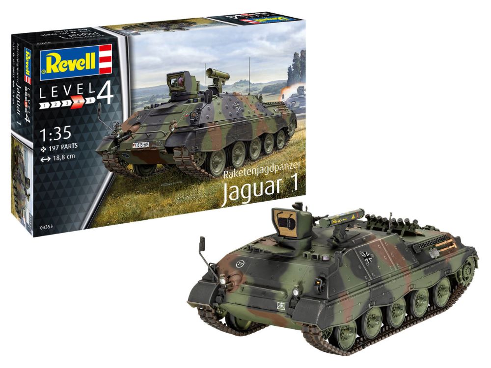Revell of Germany 03353 1:35 Jaguar 1 Rocket Tank Destroyer Plastic Model Kit