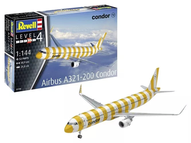 Revell of Germany 03788 1:144 Condor Airbus A321-200 Airliner Plastic Model Kit