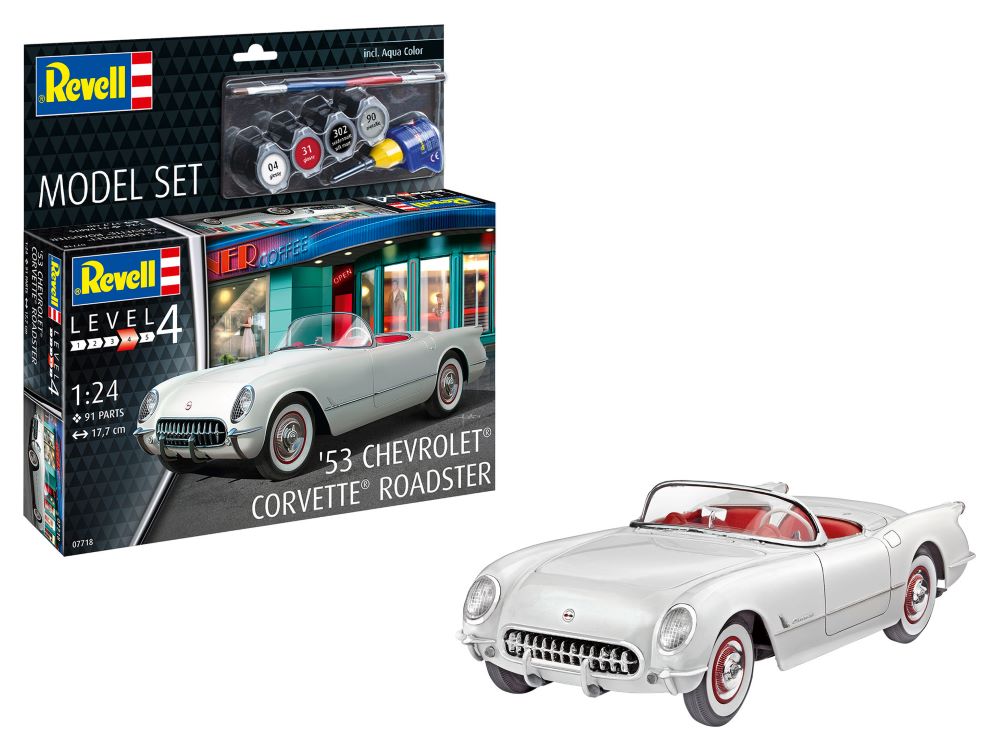 Revell of Germany 67718 1:24 1953 Chevy Corvette Roadster Car Plastic Model Kit