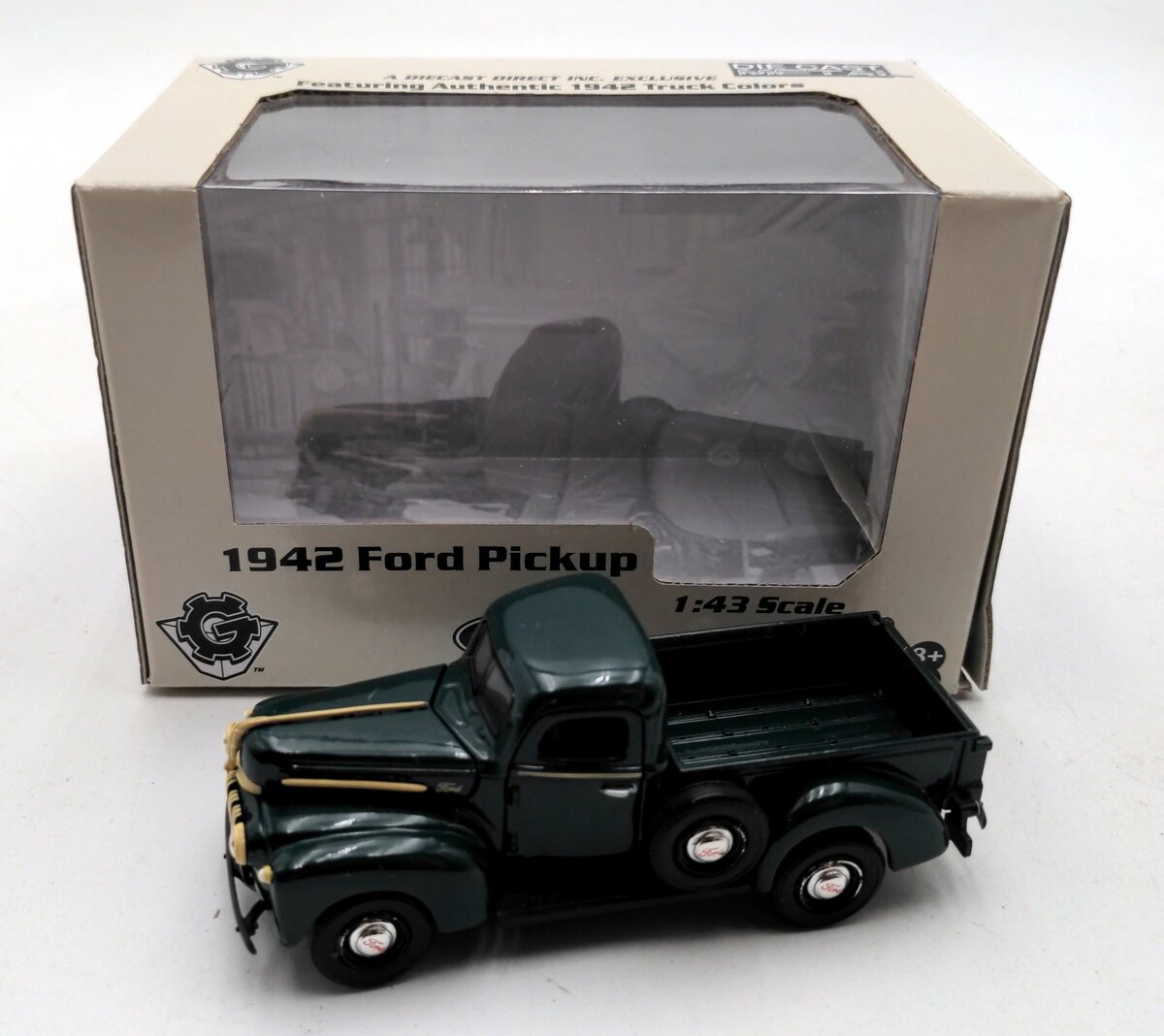 Gearbox 42-001 1:43 Ford 1942 Dark Green Diecast Pickup Truck
