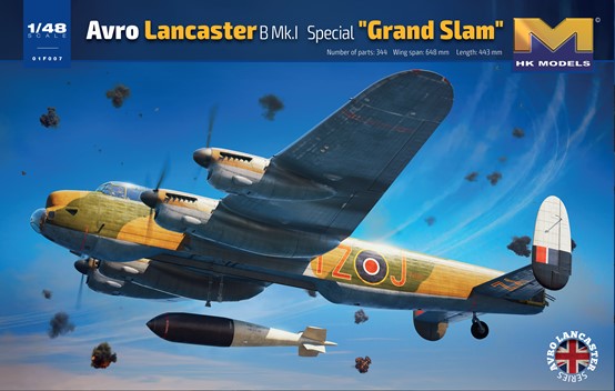HK Models 01F007 1:48 Avro Lancaster B Mk I Special Military Aircraft Plane Kit