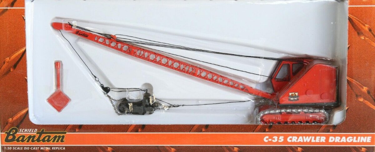 Spec Cast CON008 1:50 Schield Bantam C-35 Crawler Dragline Die Cast Replica