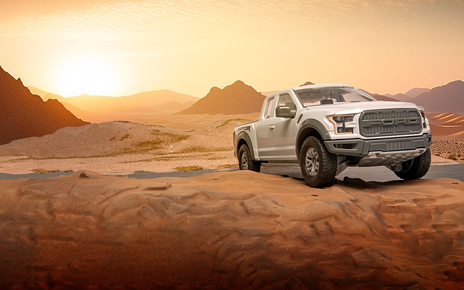 Airfix Products J6053 QUICKBUILD Grey Ford F-150 Raptor Plastic Model Kit