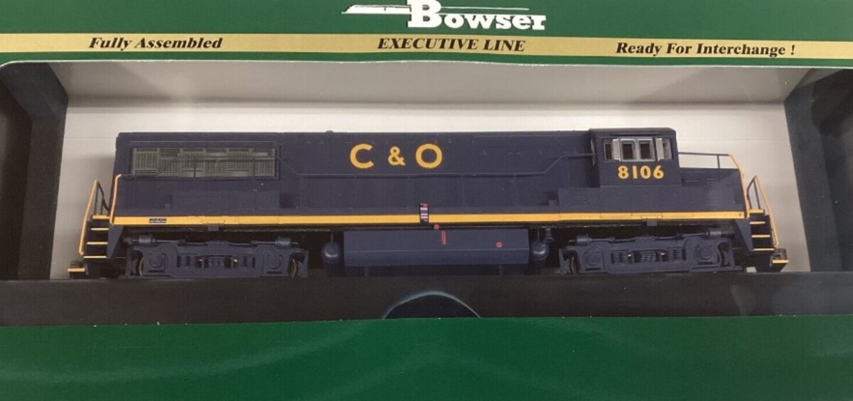 Bowser 25129 HO C&O Solid Blue PH IIa Merger EMD U25B Re-Numbering #8106