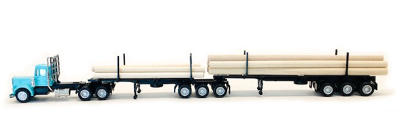 Promotex 006613 1:87 Peterbilt Super-B Log Trailer Diecast Model