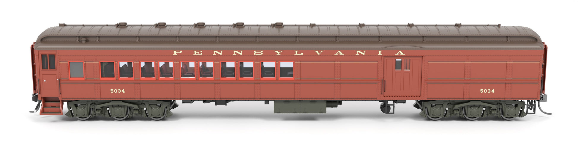 Broadway Limited 8981 HO Pennsylvania PB70 Coach-Baggage Combine #5047