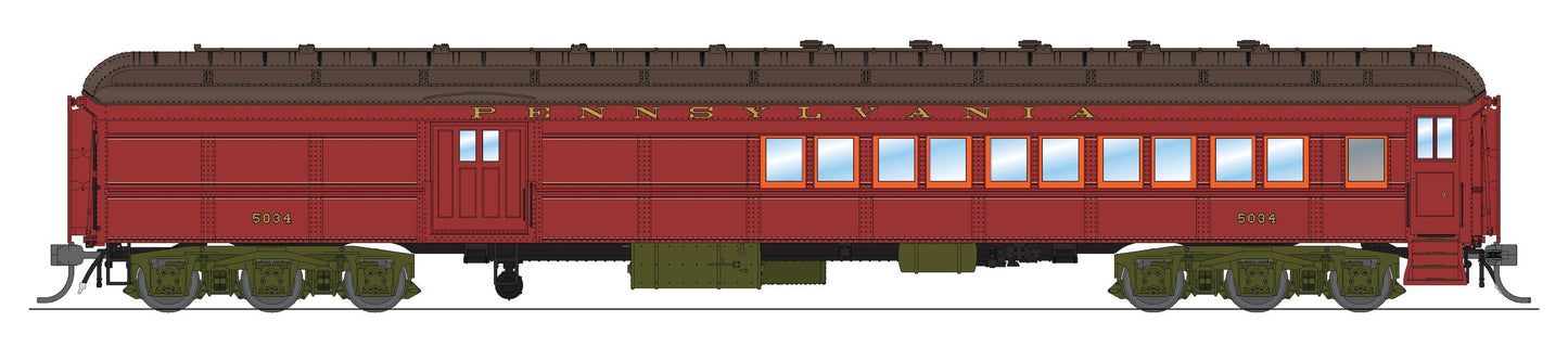 Broadway Limited 8981 HO Pennsylvania PB70 Coach-Baggage Combine #5047