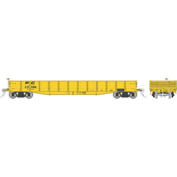 Rapido Trains 194008A HO Penn Central MOW G22 46' Steel Gondola