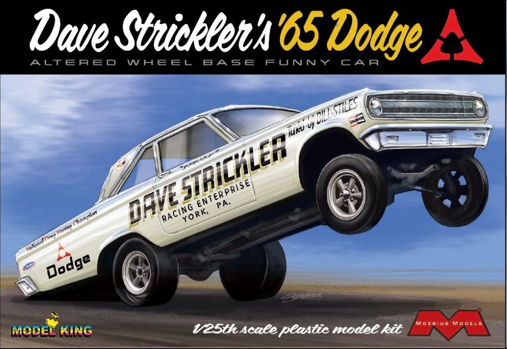 Model King Kits 2451 1:25 Dave Strickler's 1965 Dodge Funny Car Plastic Kit