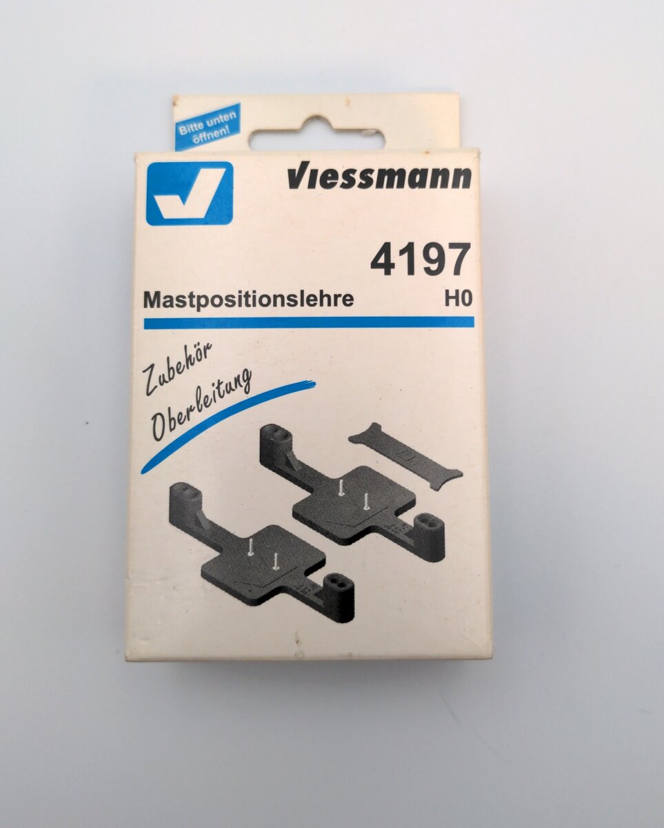 Viessmann 4197 HO Gauge Mast Pole Positioning Metal Shell