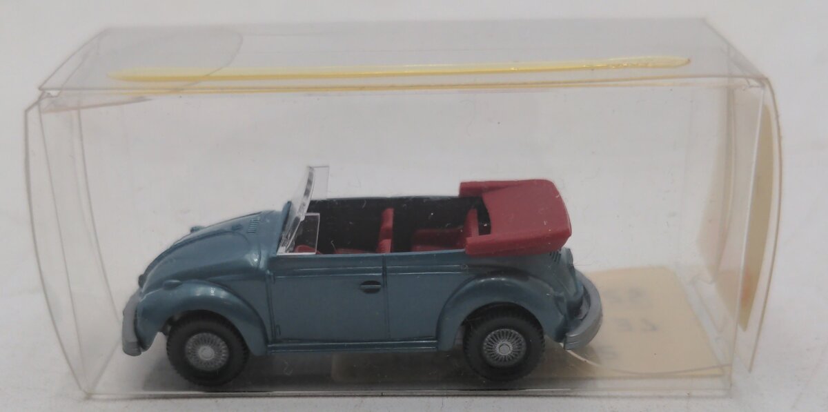 Wiking 03312 HO 1:87 Sky Blue Volkswagen Cabriolet Convertible Vehicle