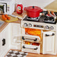 Robotime DW008 Rolife Happy Meals Kitchen DIY Plastic Miniature House Kit