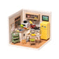 Robotime DW008 Rolife Happy Meals Kitchen DIY Plastic Miniature House Kit