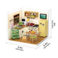 Robotime DW008 Rolife Happy Meals Kitchen DIY Plastic Miniature House Kit