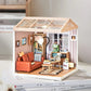 Robotime DW007 Rolife Cozy Living Lounge DIY Plastic Miniature House Kit