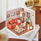 Robotime DW007 Rolife Cozy Living Lounge DIY Plastic Miniature House Kit