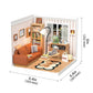Robotime DW007 Rolife Cozy Living Lounge DIY Plastic Miniature House Kit