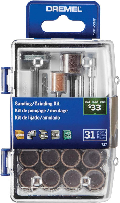 Dremel 727-01 Sanding/Grinding Rotary Accessory Micro Kit (Set of 31)