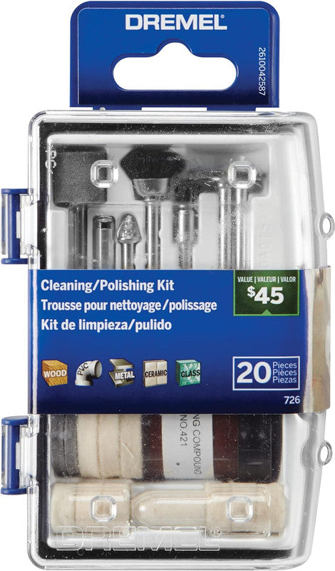 Dremel 726-01 Cleaning/Polishing Accessory Micro Kit (Set of 20)