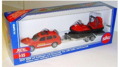 Siku 2549 1:55 Rescue Car w/Trailer & Hovercraft