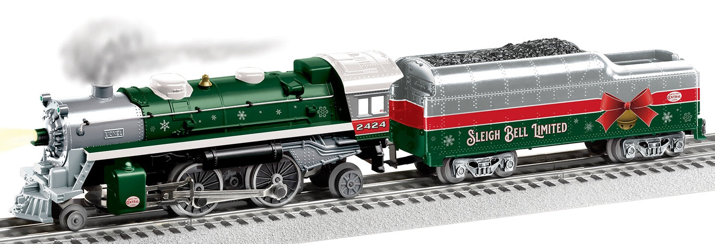 Lionel 2445050 O Sleigh Bell Limited LionChief 2-4-2 Steam Locomotive w/BT #2424