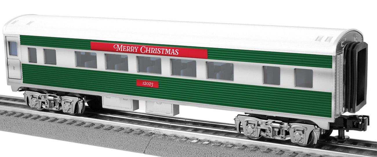 Lionel 2427880 O Christmas Streamlined Passenger Coach #12023