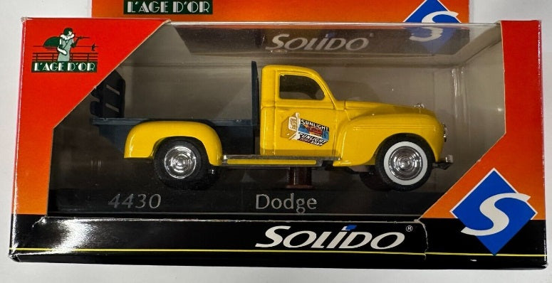 Solido 4430 1:43 L' Age D'Or Sunlight Soap Dodge Flat Bed Truck LN/Box