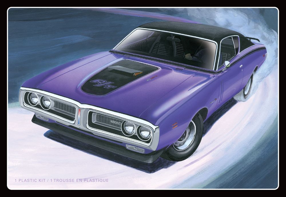 AMT 1442 1:25 1971 Dodge Hemi Charger R/T Car Plastic Model Kit