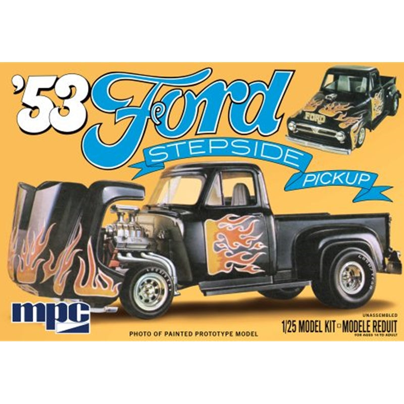 MPC 1007 1:25 1953 Ford Stepside Flip-Nose Pickup Plastic Model Kit