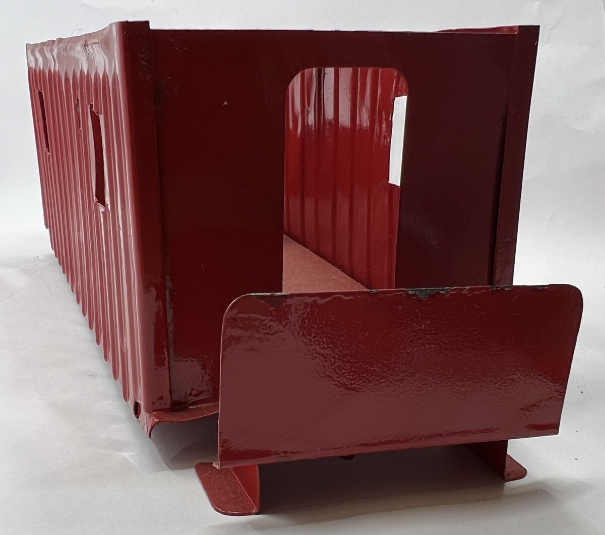 Lionel 117-2 Red Repainted Tinplate Caboose Shell