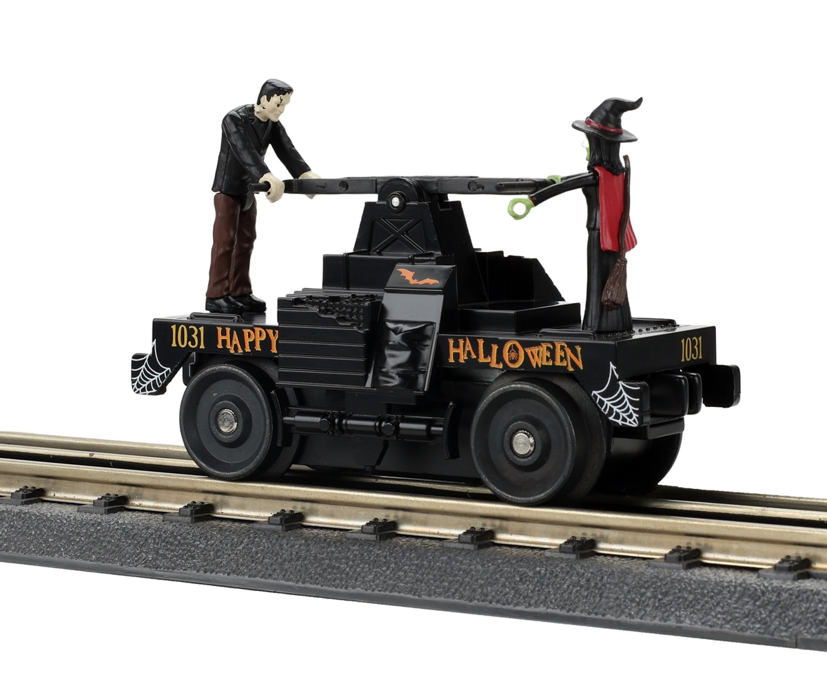 MTH 30-5242 O Black Halloween Operating Handcar
