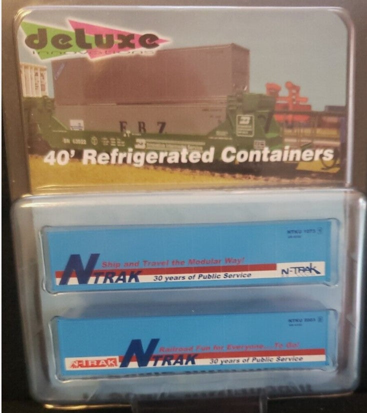 Deluxe 1973-2003 N Scale Ntrak 30th Anniversary 40' Refrigerated Containers