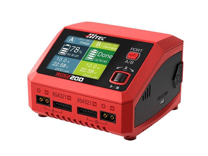 Hitec RCD RDX2 200 Dual Smart LiPo Battery Balance Charger