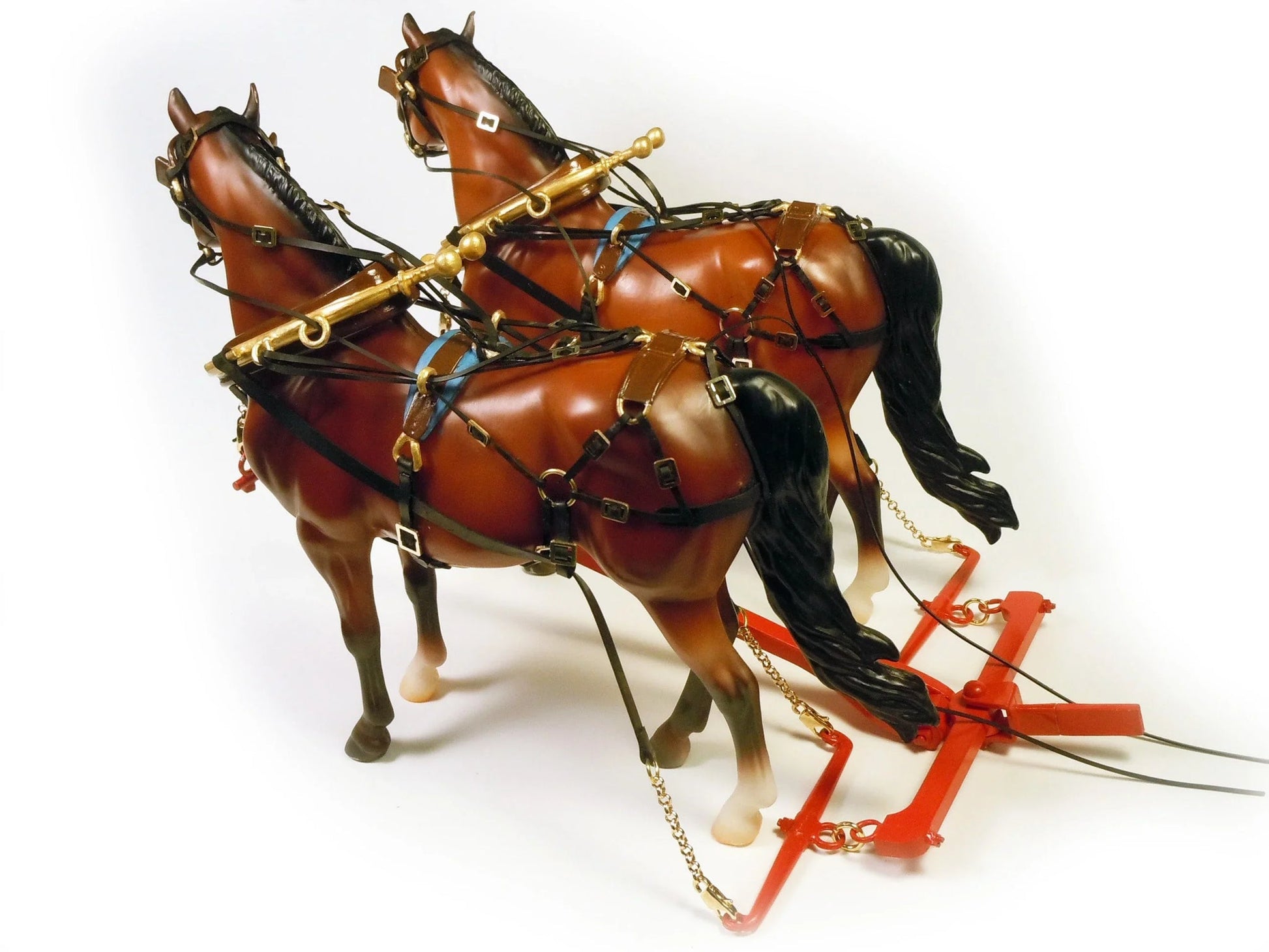 Model Shipways 6022 1:72 Two Horse Hitch and Harnesses without Horse