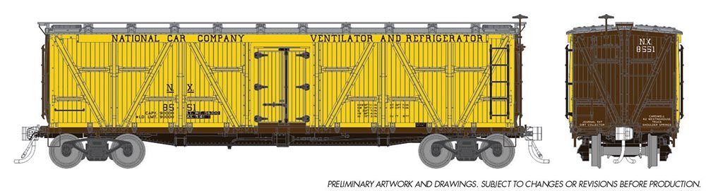 Rapido Trains 177204A HO National Car Co. FGE R7 Reefer Car