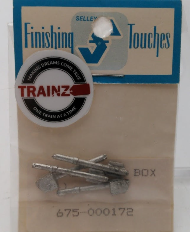 Finishing Touches 675-000172 HO Scale White Metal Fire Alarm Box (Pack of 4)
