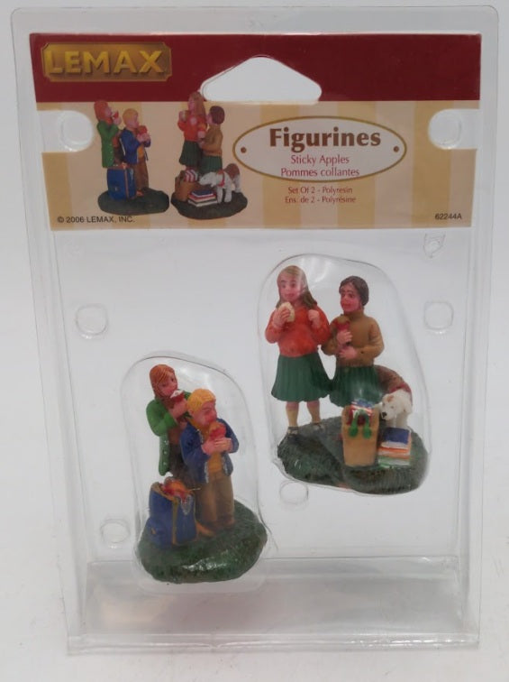 Lemax 62244 Kids Enjoying Sticky Apples After School Polyresin Figures