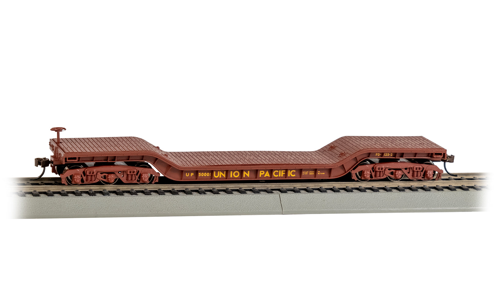 Bachmann 18338 HO Union Pacific 52' Center-Depressed Flat Car #50001