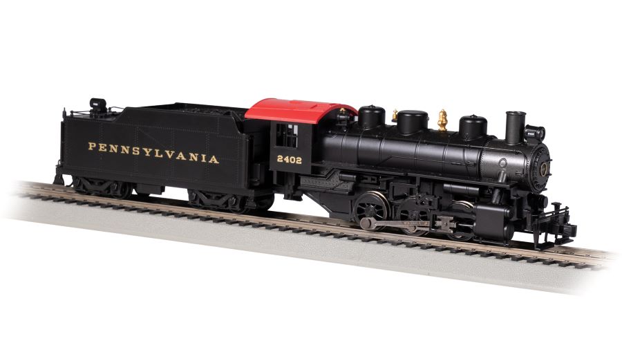 Bachmann 50410 HO PRR USRA 0-6-0 Steam Locomotive w/Smoke & Tender #2402