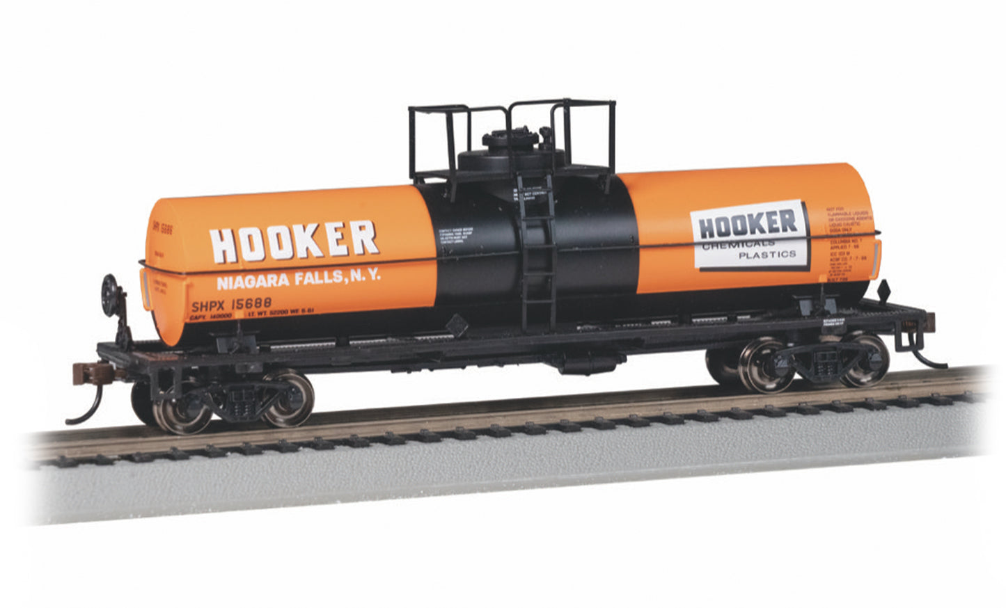 Bachmann 75807 HO Hooker Chemicals Chemical Tank Car #15688