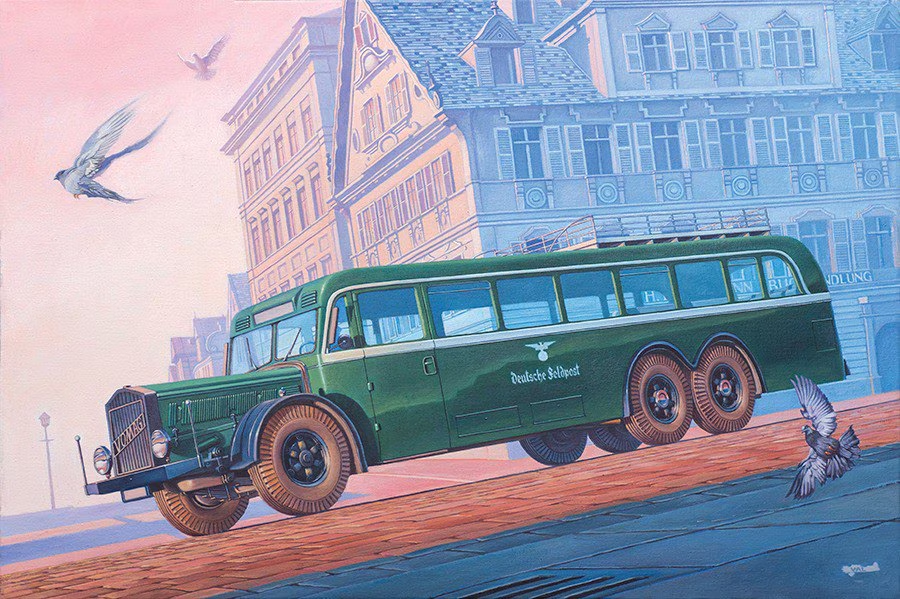 Roden Models 824 1:35 Vomag 7 Or 660 Omnibus Plastic Model Kit