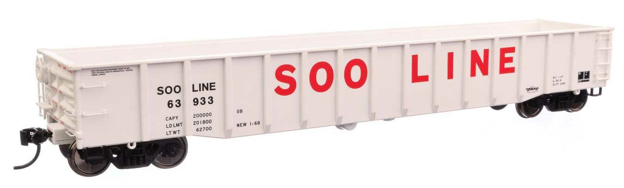 Walthers 920-105524 HO Soo Line 53' Thrall Gondola Ready to Run #63933