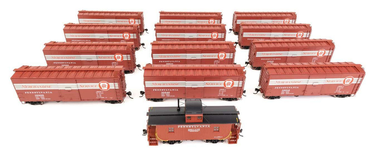 Walthers 920-900 HO PRR Merchandise Service Freight Train Set #1 LN/Box